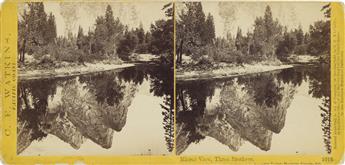 CARLETON E. WATKINS (1829-1916) Group of more than 45 stereo views, comprising 43 of Yosemite and 5 of San Francisco, 6 with handwritte